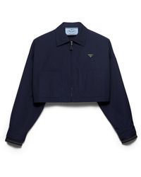 Prada - Poplin Blouson Jacket - Lyst