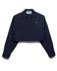 Prada - Poplin Blouson Jacket - Lyst