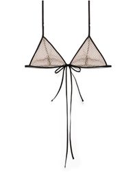 Prada - Polka-Dot Silk Chiffon Bra - Lyst
