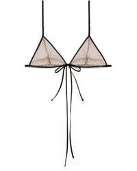 Prada - Polka-Dot Silk Chiffon Bra - Lyst