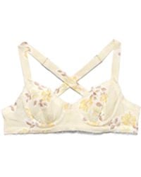 Prada - Floral Print Old Linen Bra - Lyst
