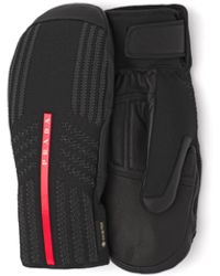 Prada - Skifäustlinge Aus Gore-Tex, Leder Und Strick, Herren, Größe 10 - Lyst