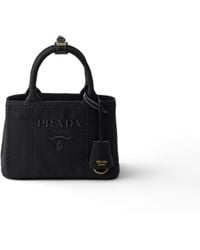 Prada - Jardinière Cotton Canvas Mini-Bag - Lyst