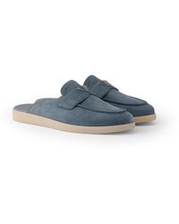 Prada - Mules Aus Wildleder, Herren, Größe 6 - Lyst