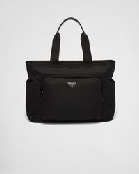Prada - Saffiano Leather Recycled Tote Bag - Lyst