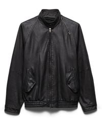 Prada - Nappa Leather Blouson Jacket - Lyst
