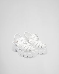 Prada - Rubber Platform Sandals 55 - Lyst