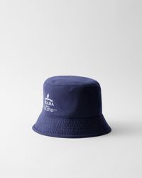 Prada - Reversible Technical Cotton Bucket Hat - Lyst