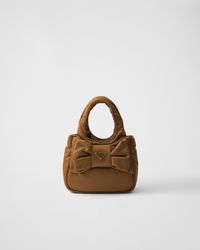 Prada - Mini Sac En Re-Nylon Matelassé Avec Nœud - Lyst