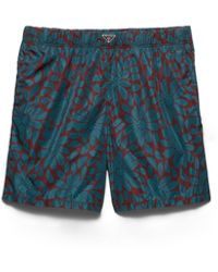 Prada - Printed Re-Nylon Swim Trunks - Lyst