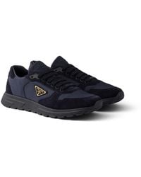 Prada - Prax 2.0 Re-Nylon And Suede Sneakers - Lyst
