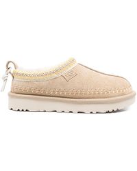 UGG - Stivaletti Camoscio Tasman Con Montone E Treccia - Lyst