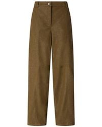 Pinko - Pantaloni Barolo Effetto Nabuk Verdi - Lyst