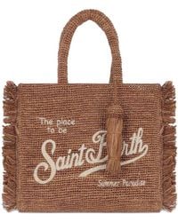 MC2 Saint Barth - Borsa Colette Raffia Fringes - Lyst