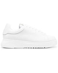 Emporio Armani - Sneakers In Pelle Bottalata - Lyst