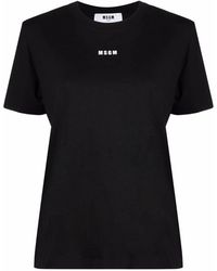 MSGM - T-Shirt Con Stampa - Lyst