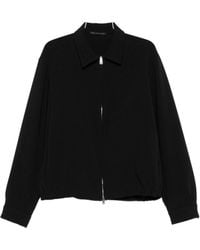 Low Brand - Giacca Camicia Con Zip E Colletto - Lyst
