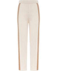 Akep - Pantalone Con Bande Laterali Cammello - Lyst