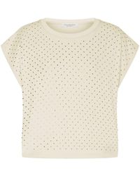 PHILOSOPHY DONNA - T-Shirt Crop Con Strass - Lyst