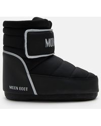 Moon Boot - Stivaletti Icon Strap Neri - Lyst