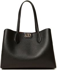 Twinset - Borsa Tote Nera Con Zip - Lyst