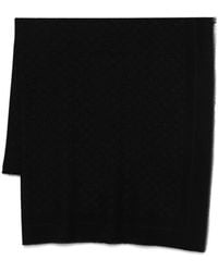 Elisabetta Franchi - Sciarpa Con Motivo All-Over E Bordi Sfrangiati - Lyst