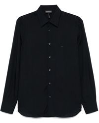 Emporio Armani - Camicia Mini Logo Petto - Lyst
