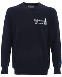 Mc2 Saint Barth - Maglione Con Ricamo E Girocollo - Lyst