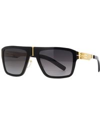Brand New ic!berlin Sunglasse M13 Bjornsonstraβe Sun-Gold-Obsidian//Grey Women