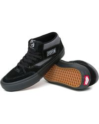 vans half cab pro black black green