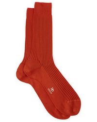 Doré Doré - Chaussettes côtelées en coton - Lyst