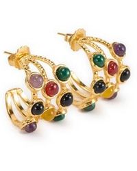 Sylvia Toledano - Boucles D'Oreille En Laiton Et Pierre - Lyst