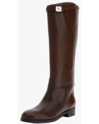 Guess - Bottes Hautes En Cuir De Vache - Lyst