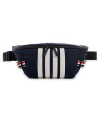 Thom Browne Striped Belt Bag - Blue