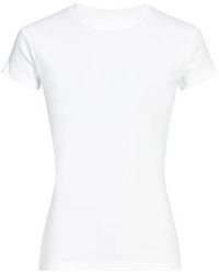 TOPSHOP - T-Shirt Col Rond En Coton - Lyst