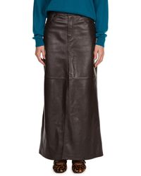 SAISON 1865 - Jupe midi Unia en cuir - Lyst