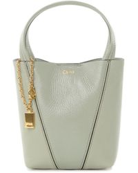 Chloé - Petit sac cabas Spin en cuir grainé - Lyst