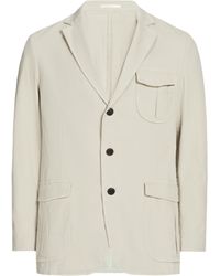 Hackett - Veste droite en coton mélangé - Lyst