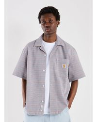 Carhartt - Chemise à rayures en coton S/S Gellar - Lyst