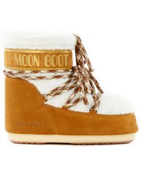 Moon Boot - Bottes basses Icon en cuir - Lyst