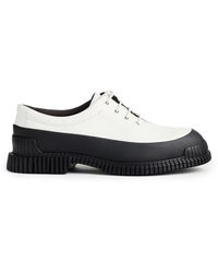 Camper Pix Leather And Recycled Polyester Shoes - White