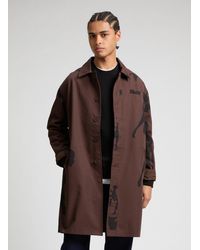 Arte' - Trench imprimé en coton mélangé - Lyst
