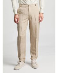 ARMANI EXCHANGE - Pantalon en lin mélangé - Lyst