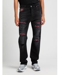 Amiri - Jean déchiré empiècements paisley - Lyst