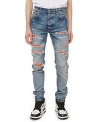 Amiri Watercolor Patch Cotton Denim 