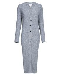 TOPSHOP - Robe Midi Cardigan En Laine Mélangée - Lyst