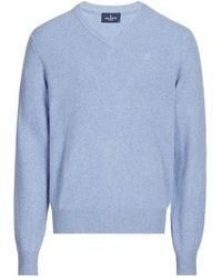 Hackett - Pull Droit Col V En Laine - Lyst