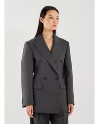 RÓHE Frames - Veste cintrée col tailleur en laine vierge mélangée - Lyst