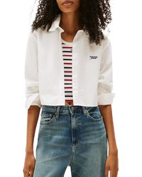 Tommy Hilfiger - Chemise courte en coton - Lyst