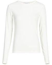 TOPSHOP - T-Shirt Col Rond À Manches Longues - Lyst
